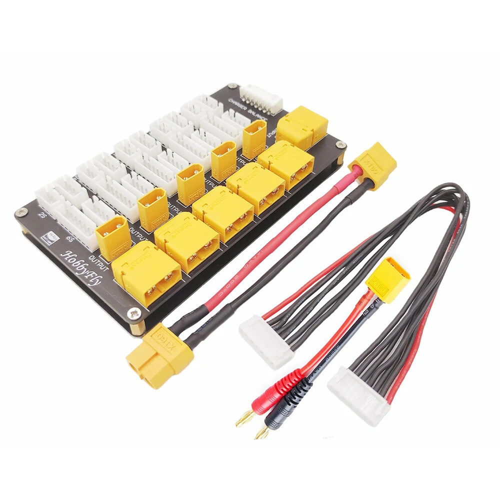 Drone Racing Battery - T60 XT30 แบตเตอรี่ Lipo คณะกรรมการชาร์จแบบขนาน 2in1